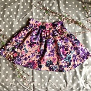 🔥𝟻/$𝟸𝟶🔥 H&M Floral Pattern Lined Skirt